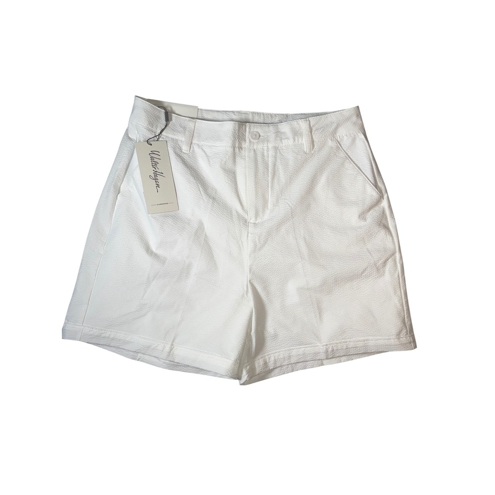 Walter Hagen Womens Clubhouse Traditional 5" Inseam Golf Shorts White Size 6 NEW